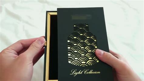 Laser Cutting Luxury Perfume Sliding Box Kali Custom Packaging Boxes