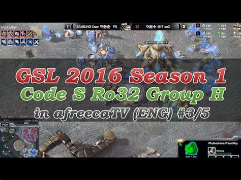 Gsl Season Code S Ro Group H In Afreecatv Eng Youtube