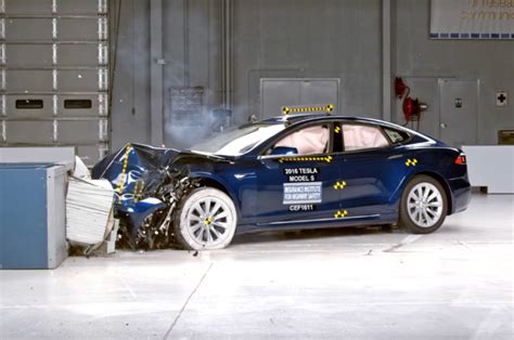 Tesla Model S Crash Test Result Misses Top Safety Rating By Iihs