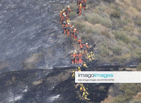 Firefighters Battle A Fast Spreading Fire Near Agua Dulce Ca July 52020 The Fire Has Consumed