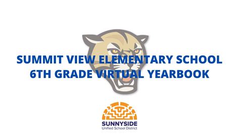 Summit View Elementary School 6th Grade Virtual Yearbook Youtube