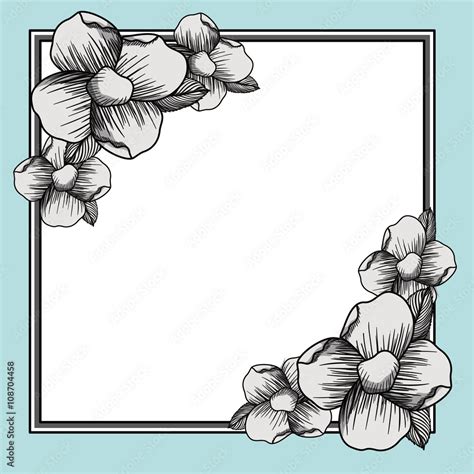 flower drawing design Stock Vector | Adobe Stock