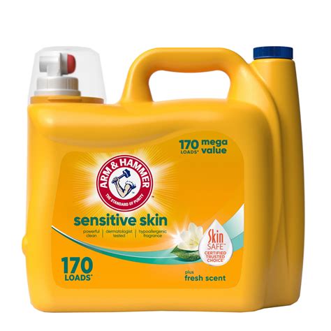 Arm And Hammer Sensitive Skin Fresh Scent Odor Control Soap 170 Loads Liquid Laundry Detergent