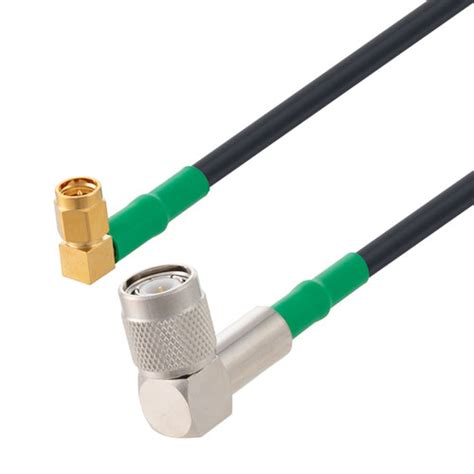 Low Loss RA SMA Male To RA TNC Male Cable LMR 200 Coax With Double Heat