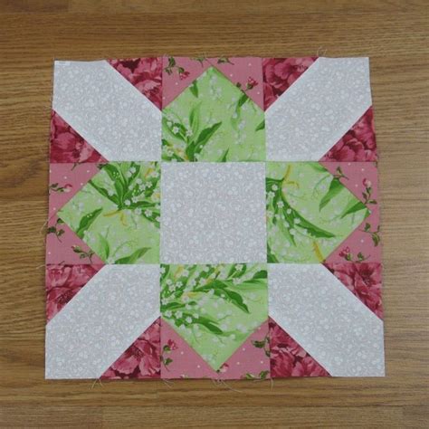 Easy Pattern Prairie Flower Quilt Block Flower Quilt Patterns