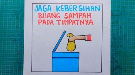 21 Contoh Poster Kebersihan Yang Mudah Digambar