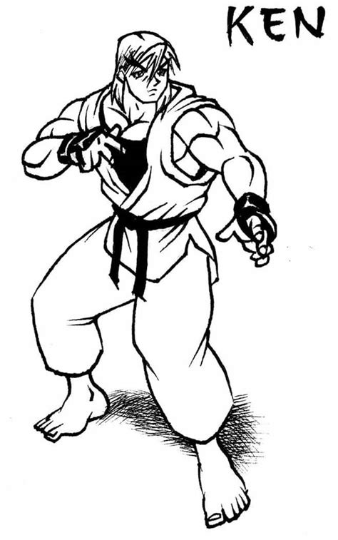 Desenhos De Street Fighter Para Colorir Pop Lembrancinhas