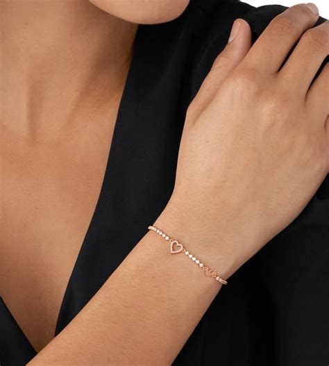 Buy Emporio Armani Rose Gold Sentimental Bracelet For Women Online