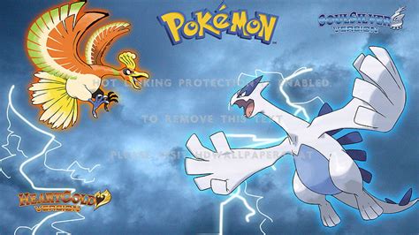 Pokemon Soul Silver Heart Gold Legendaries Pocket Monsters Lugia