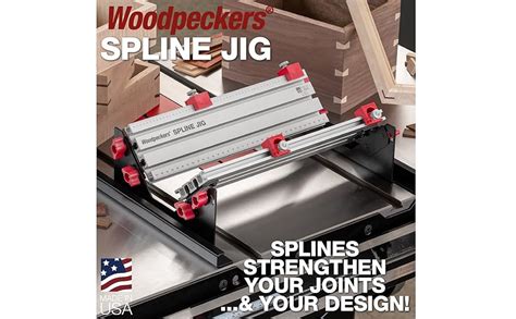 Woodpeckers Spline Jig Router Table And Table Saw Jig For Dovetails And Miter Joints Makes Joinery