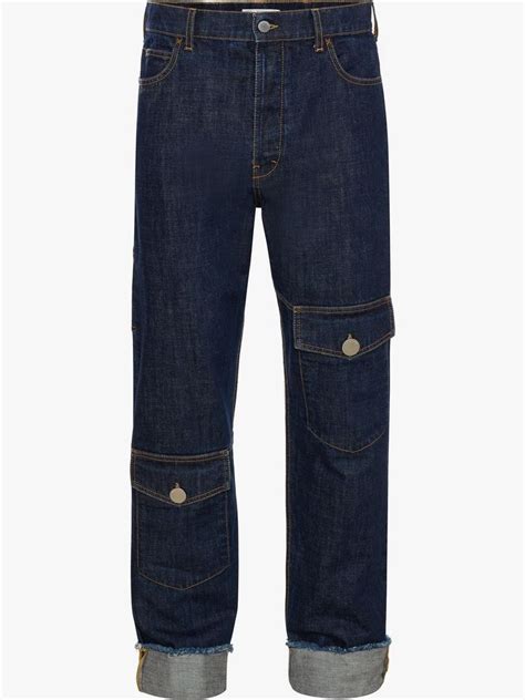 Jw Anderson Raw Denim Trousers In Blue Modesens Raw Denim Denim