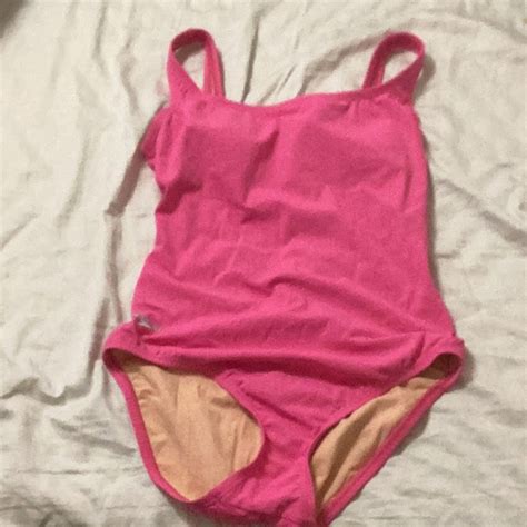 Speedo Hot Pink One Piece Swim Suit Resort Wear Bathi… Gem