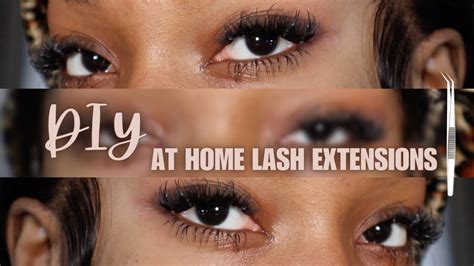 D I Y Viral Tik Tok Lash Extensions YouTube