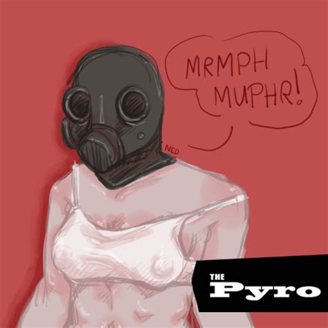 Rule 34 Body Blush Bra Breasts Colored Colored Sketch Cute Dialogue Female Fempyro Gas Mask