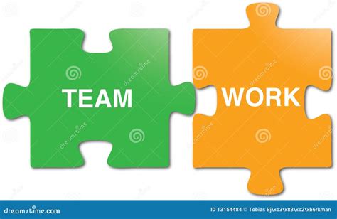 Teamwork Puzzle Pieces Stock Vector Illustration Of Leader 13154484