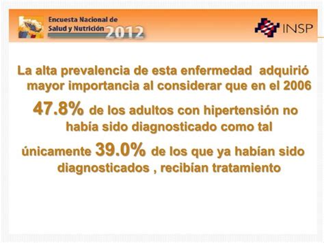 Epidemiologia De La Hipertension Arterial En Mexico Ppt