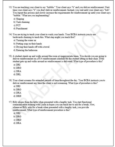 Rbt Mock Exam Questions Bonus Questions Answer Key Rbt Practice