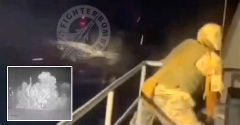 Last moments of £170,000,000 Russian warship after 20-minute battle ...