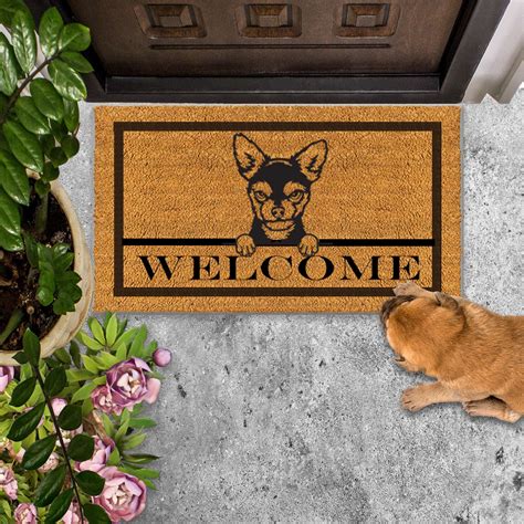 Chihuahua Yorkie Mix Mat - Heart to Heart Engravings