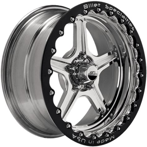 Billet Specialties 17x11 Street Lite Single Bead Lock 5x4 75 Bp Polished Beefcake Racing