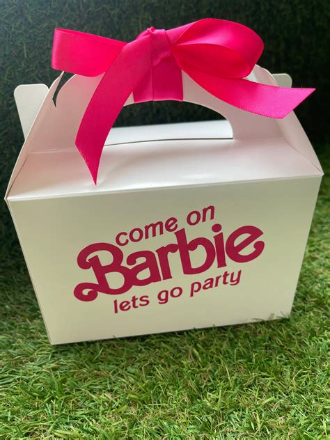 Barbie Party Box Barbie Birthday Box Barbie Party Bag Barbie Etsy