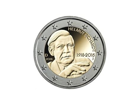 2 Euros Allemagne 2018 Atelier J Helmut Schmidt