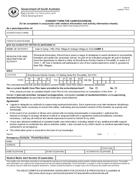 Fillable Online Wirreandasecondary Sa Edu Ed170 Fill And Sign Printable Template Onlineus