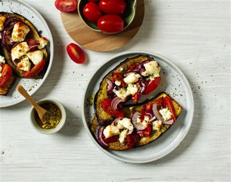 Low Carb Rezept Auberginen Pizza Mit Tomaten Und Feta Uloop Magazin