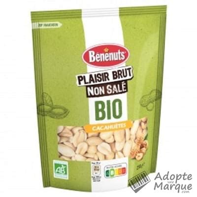 B N Nuts Plaisir Brut Non Sal Bio Cacahu Tes Le Sachet De G