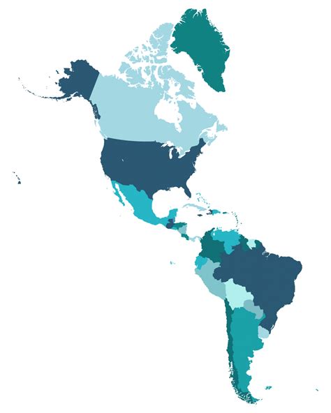 Mapa Politico Do Continente Americano - FDPLEARN