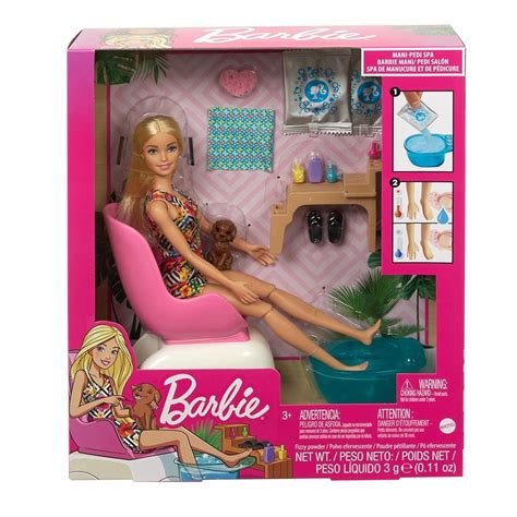 Muñeca Barbie Fashionista Mani Pedi Salón Walmart En Línea