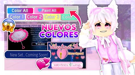 😱actualizaciÓn Tienda De San ValentÍn💕 MÁs Opciones De Colores 🍡 Roblox Royale High En