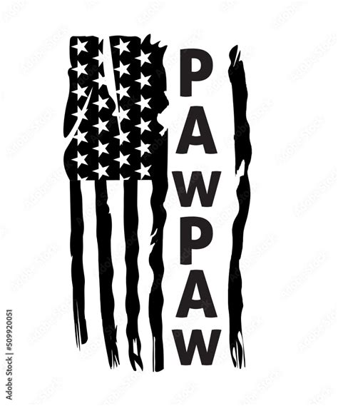 Pawpaw Svg Pawpaw Flag Svg Png Pawpaw Dad Svg USA Flag Svg Best