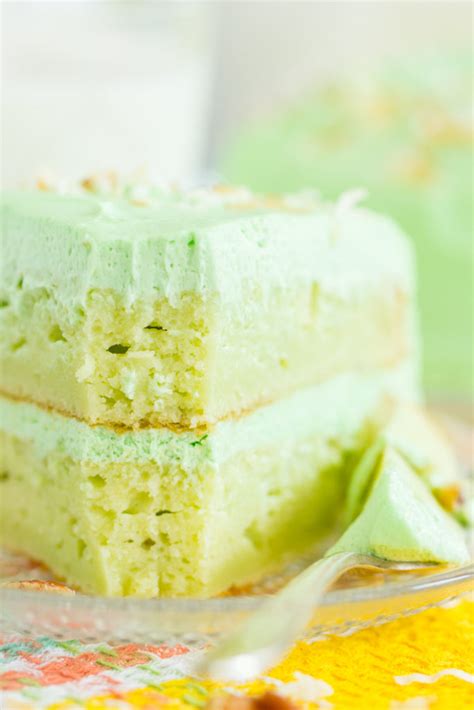 Pistachio Cake With Pistachio Frosting • The Gold Lining Girl