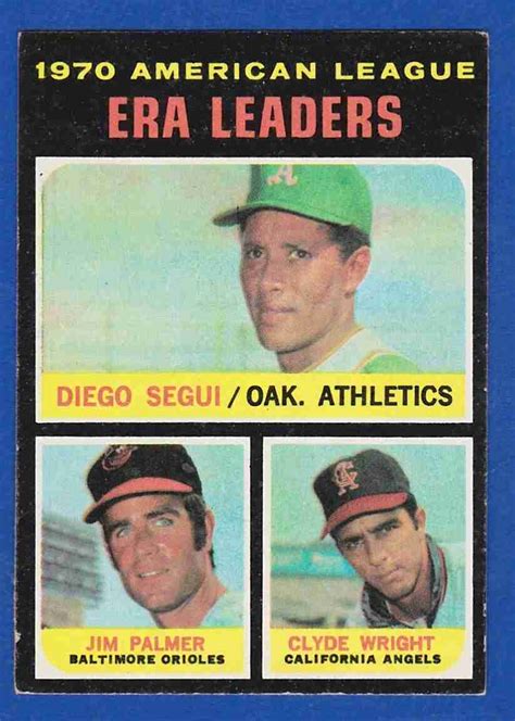 Sportlots Auctions 71 Topps AL ERA LEADERS 67 HOFx1