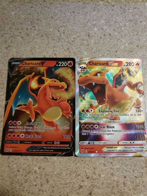 Mavin Brilliant Stars Charizard V And Vstar