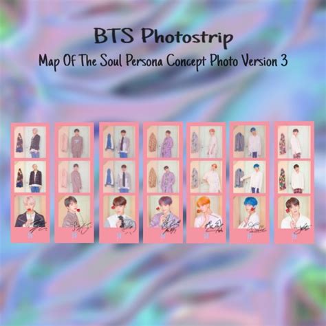 Bts Photostrip Map Of The Soul Persona Concept Photo Version 3 Shopee