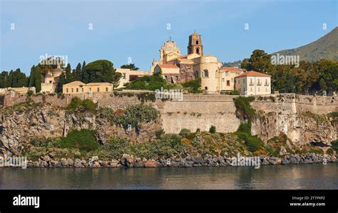 Castello Di Lipari Lipari Town From The Sea Near Lipari Lipari