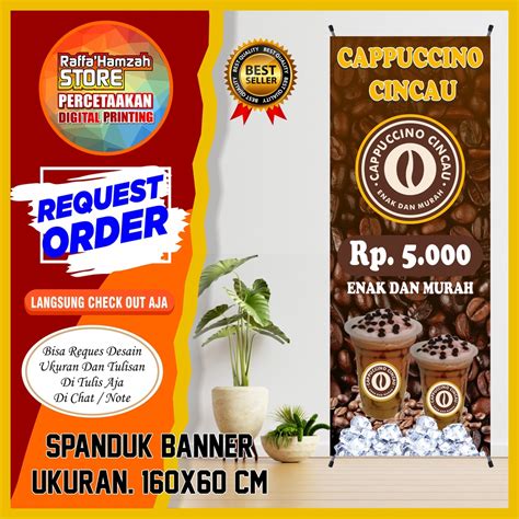 Jual Spanduk Banner Cappucino Cincau Spanduk Minuman Cappucino Cincau