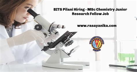 BITS Pilani Hiring MSc Chemistry Junior Research Fellow Job