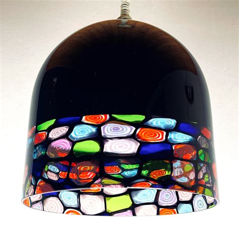 Vintage Murano Glass Pendant Lamp Tinta By Renato Toso And Noti Massari