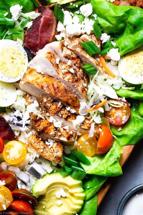 Healthy Chicken Cobb Salad Recipe Food Faith Fitness