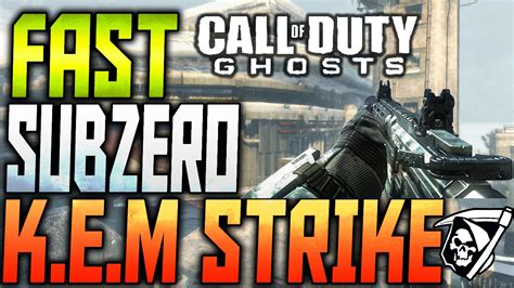 COD Ghosts FAST SUBZERO KEM STRIKE Nemesis DLC Kem Strike Gameplay