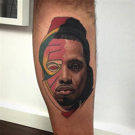 Nas Tattoo On The Calf