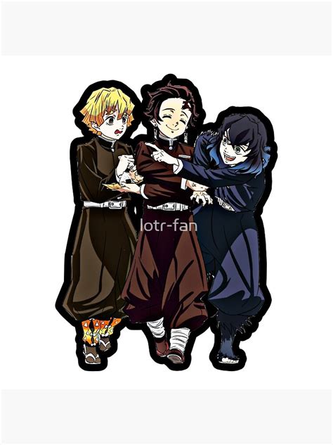 "Zenitsu, Tanjiro, & Inosuke ~ Demon Slayer" Poster for Sale by lotr ...