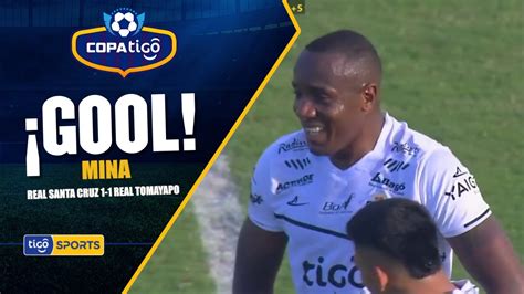 Gol De Real Santa Cruz Kevin Mina Control Y Sac Un Zurdazo Para