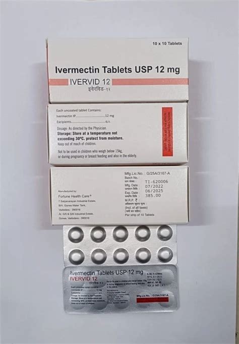 Ivervid Mg Tablets At Rs Strip Of Tablets Ivermectin Tablets