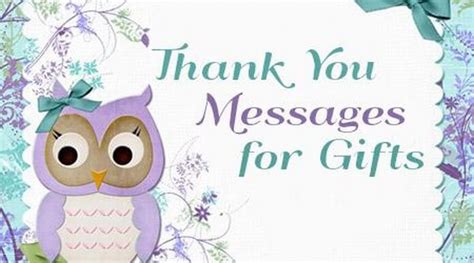 Thank you Messages for Gifts