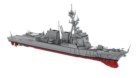 Ddg 100 Uss Kidd Arleigh Burke Class 1155th Lego Ship Custom