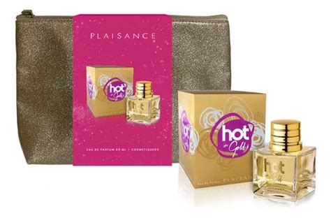 Conjunto De Perfume Hot In Gold Edp 80 Ml Cosmetiquero Plaisance MercadoLivre